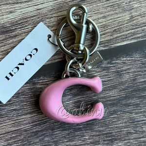 NWT Coach C Bag Charm Key Chain Key Fob